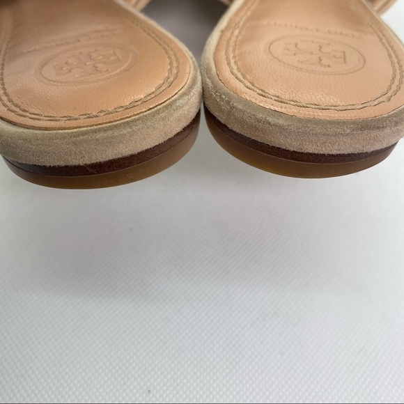 Tory Burch Annabelle Bow Slide Sandal Blush Pink Suede Size 8M - Picture 7 of 7